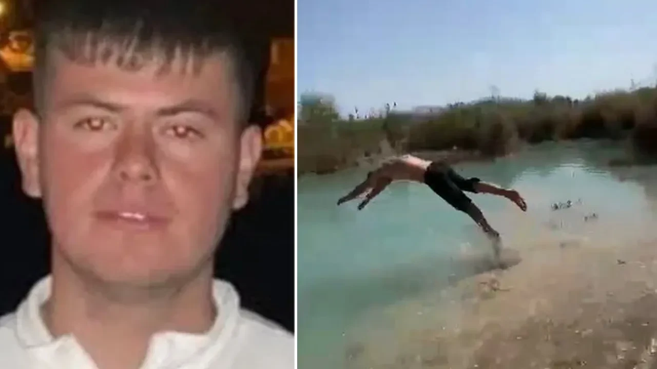 Balıklama atlayış ölüm getirdi! Talihsiz kaza kamerada