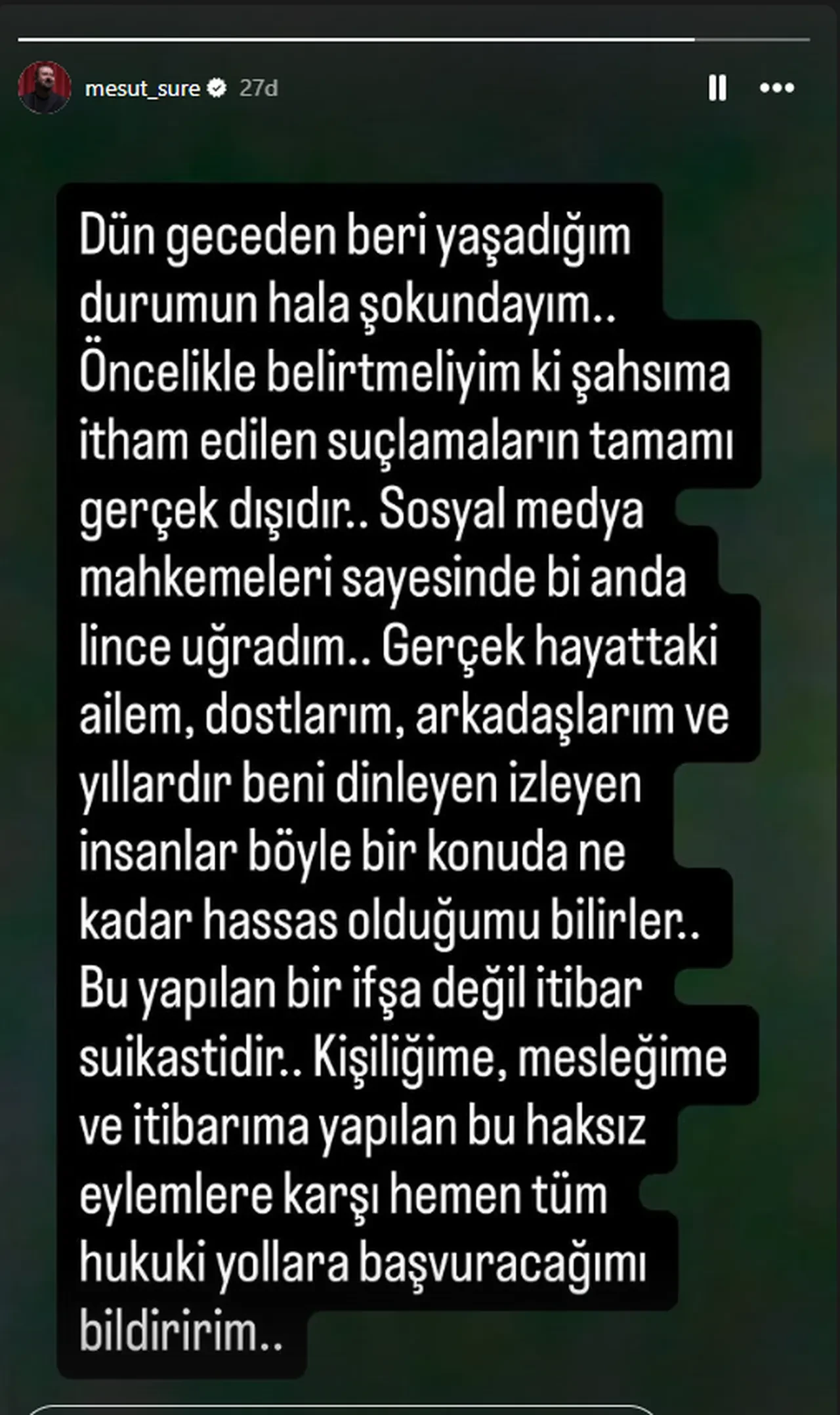 Mesut Süre taciz iddiaları hakkında ilk kez konuştu