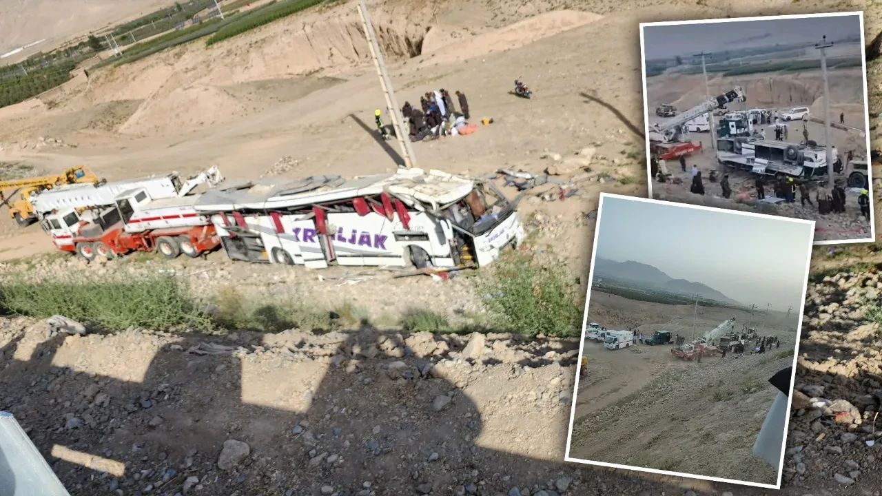 Afganistan'da feci kaza! Devrilen otobüsteki onlarca kişi öldü