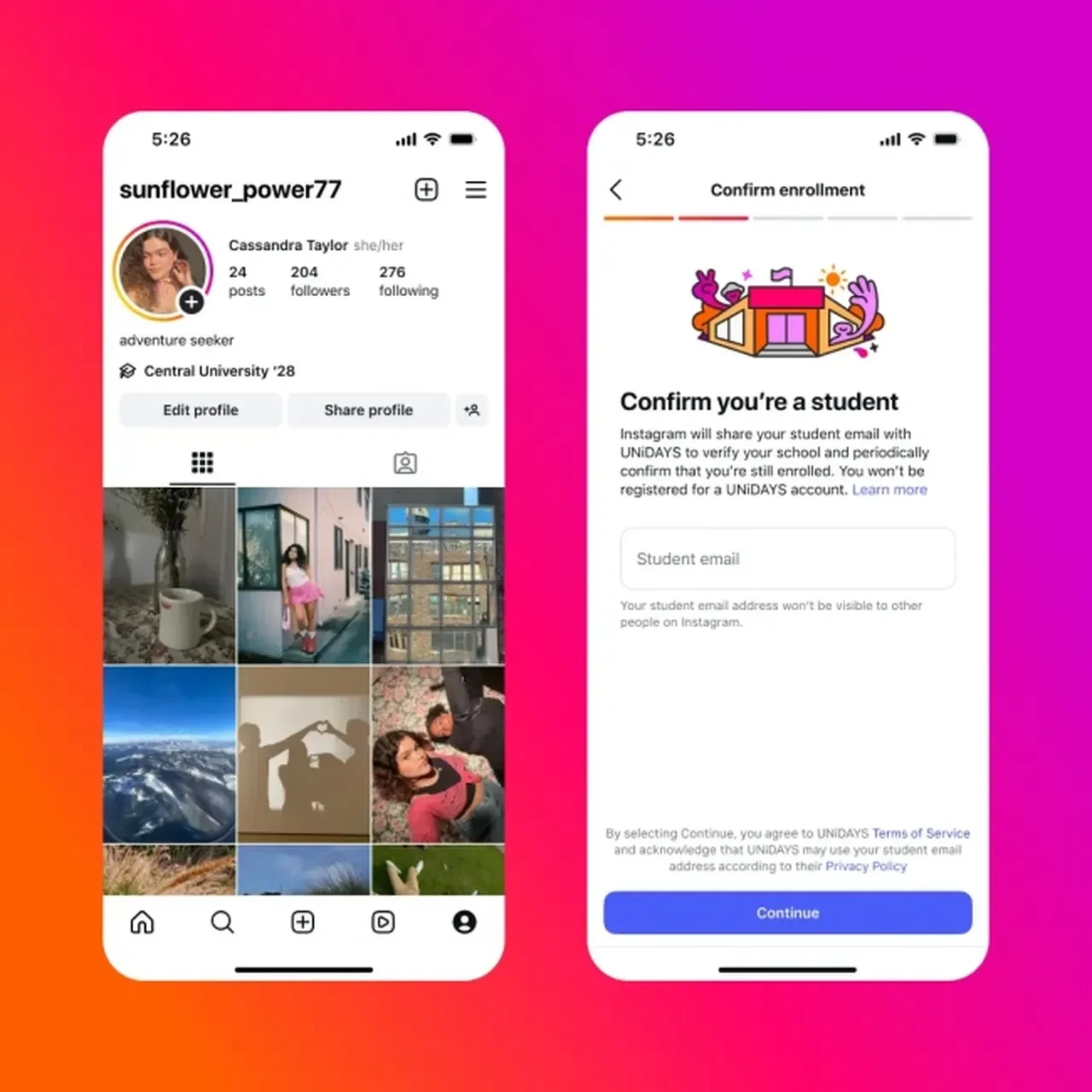 Instagram'dan üniversite öğrencileri için yeni özellik