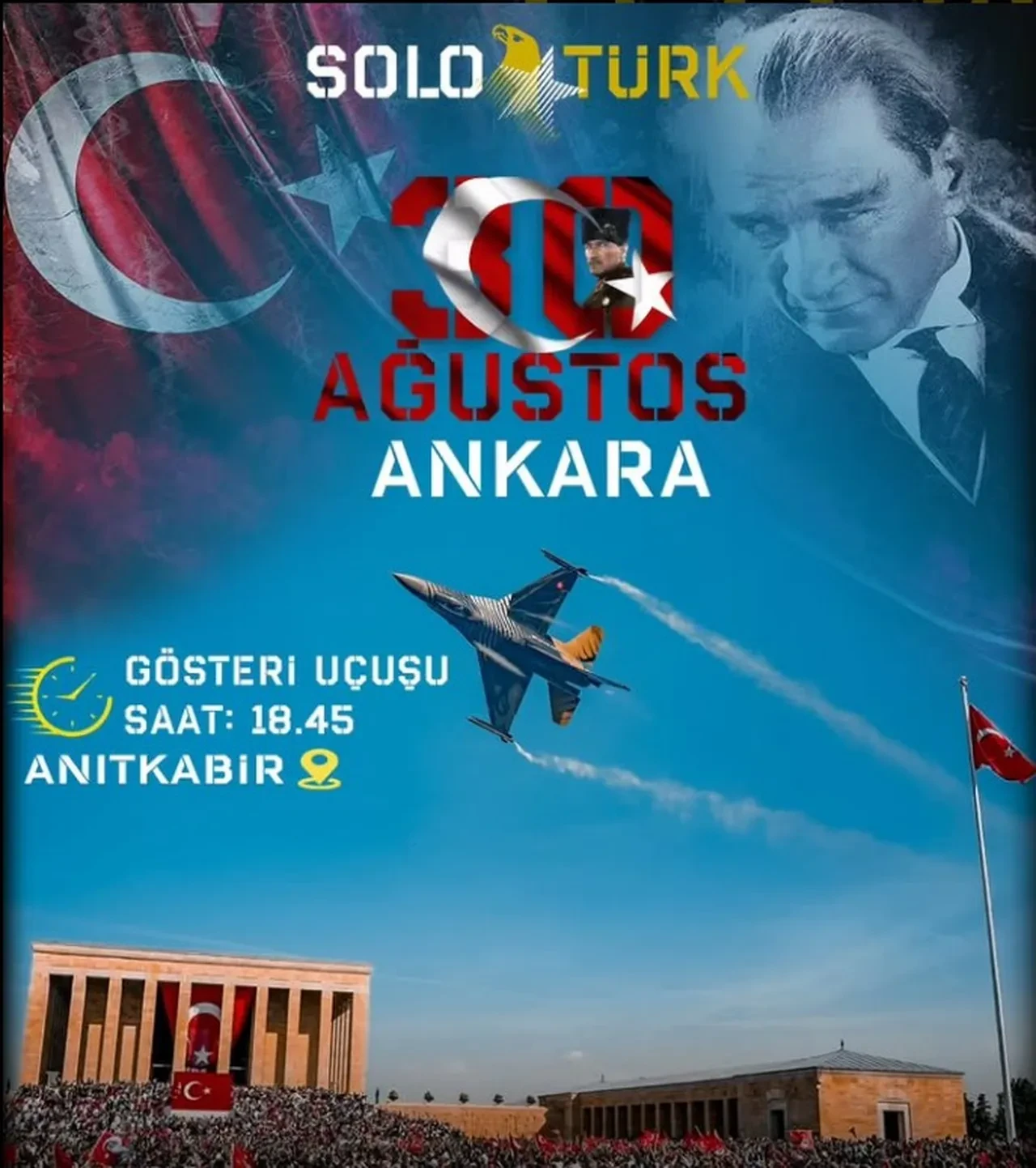 Solotürk Ankara uçuş gösterisi ne zaman, nerede 2025? Solotürk gösterisinin saati belli oldu