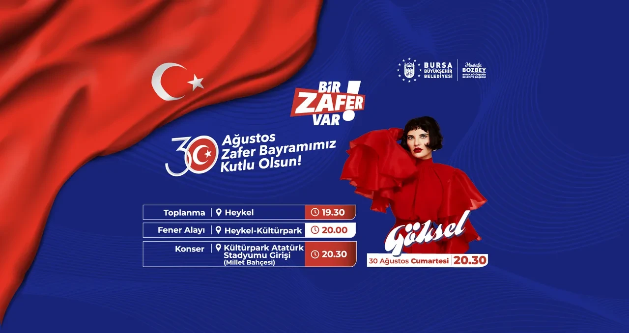30 Ağustos Bursa konserleri ve etkinlik programı 2025! Zafer Bayramı'na özel konserler