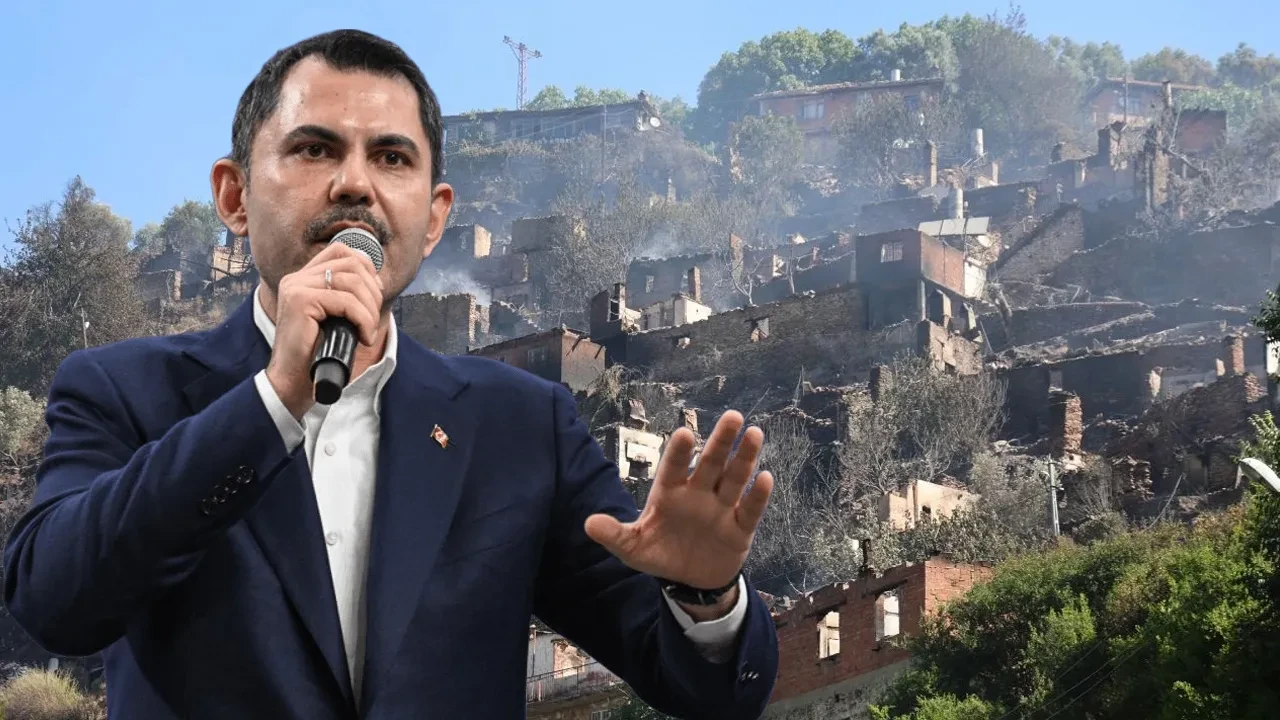 İzmir'deki büyük yangında zarar gören evlerle ilgili yeni gelişme! Bakan Kurum duyurdu