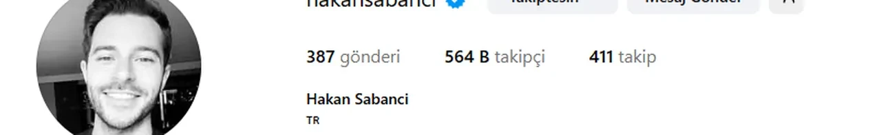 Hande Erçel'den ayrılan Hakan Sabancı'ya yoğun ilgi! Binlerce takipçi geldi