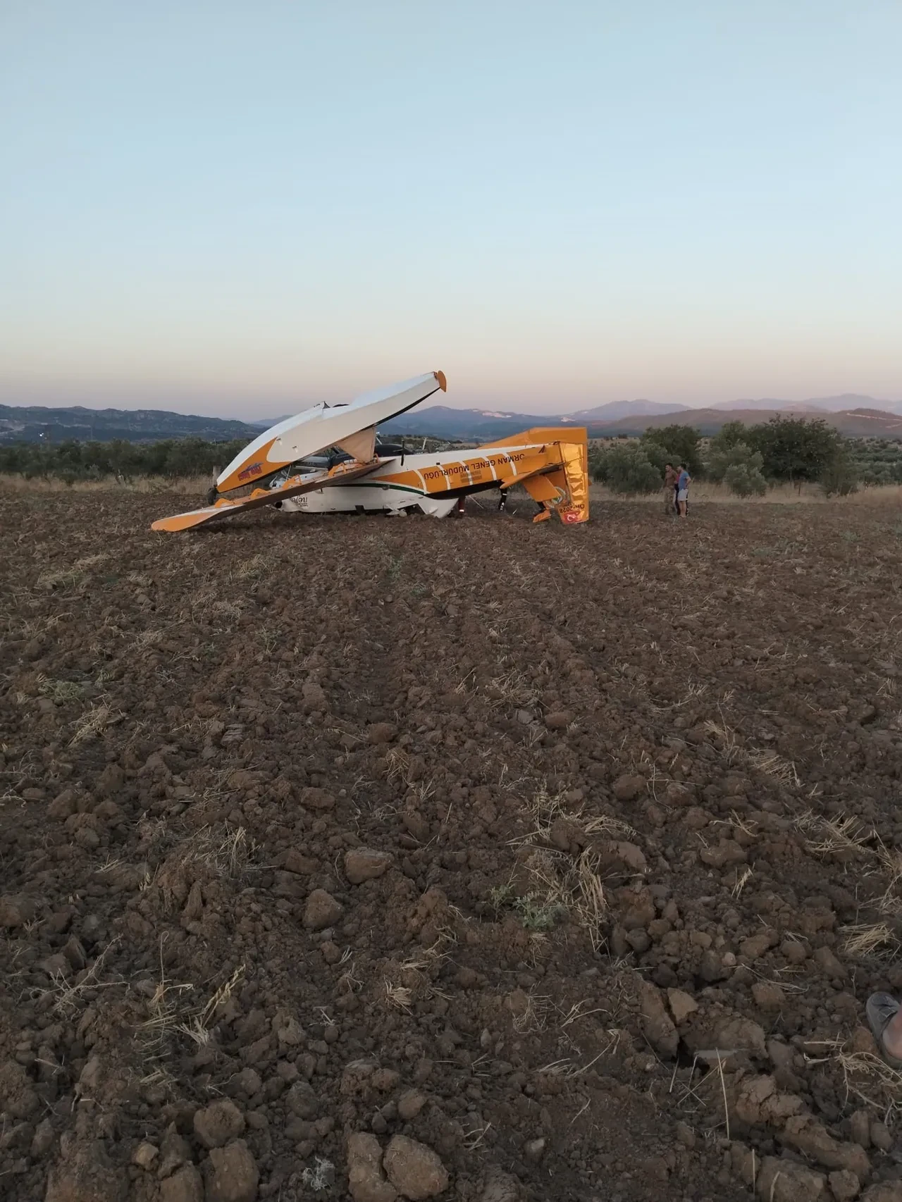 Muğla'da uçak tarlaya acil iniş yaptı! Pilotun durumu belli oldu