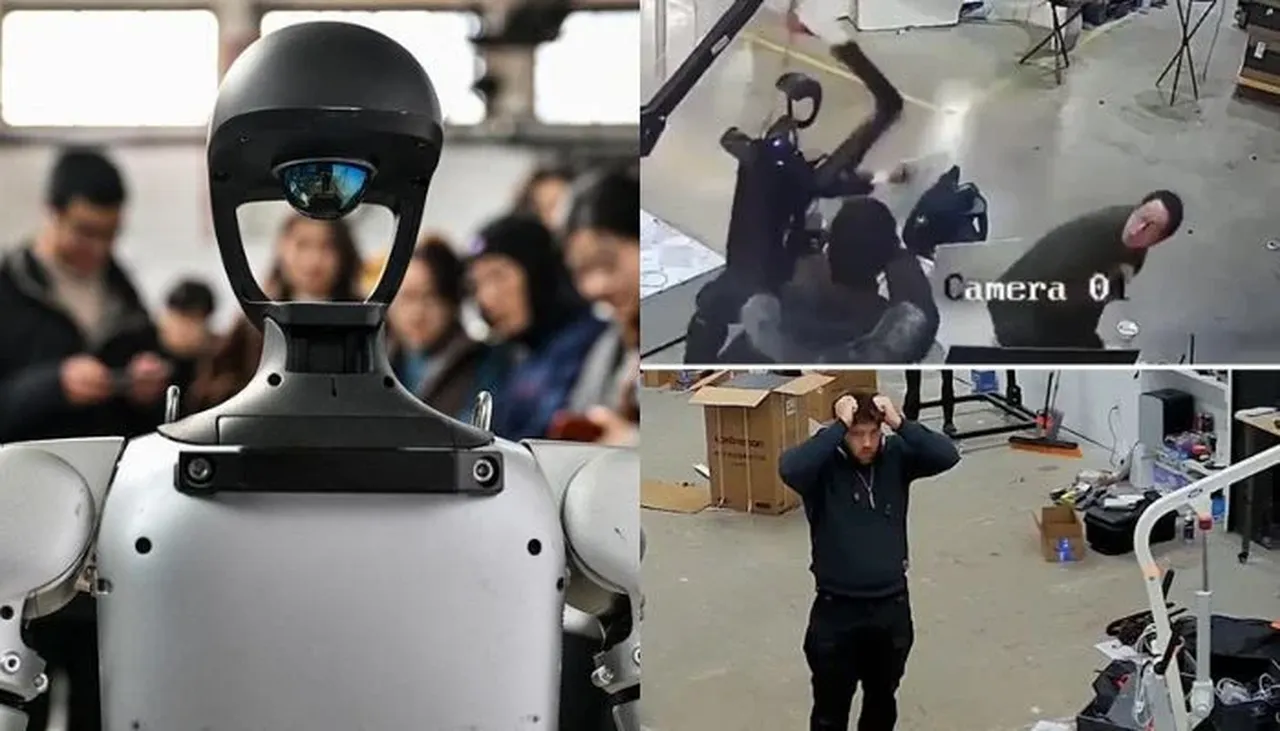 Şaşkın robot bir anda çıldırdı, teknisyenler canını zor kurtardı
