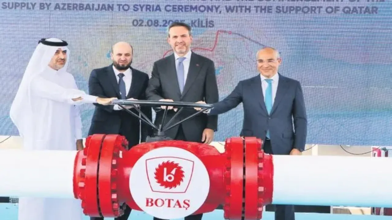 Türkiye’den Suriye’ye gaz köprüsü: Yeni hat hizmete açıldı