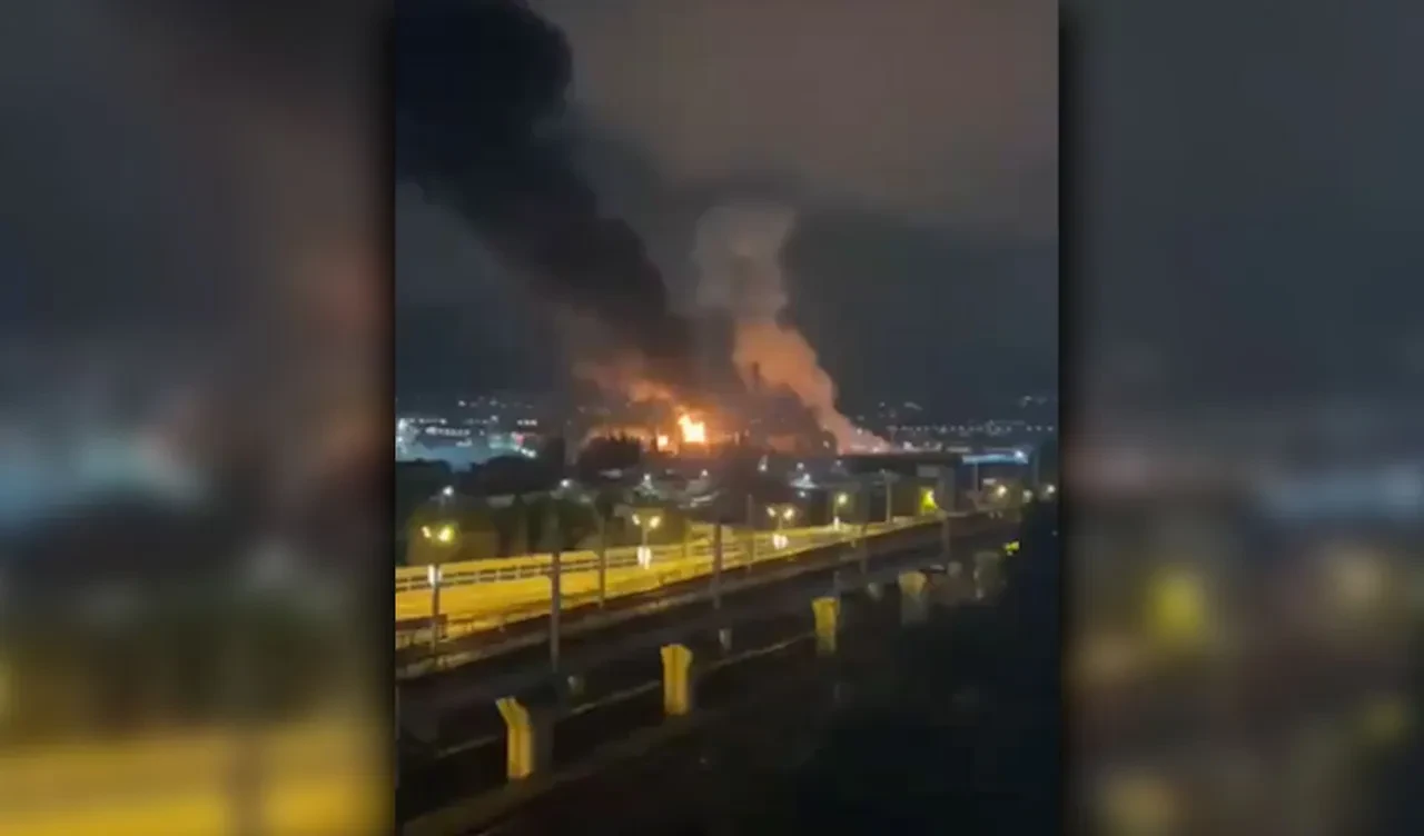 Ukrayna'dan Rusya'ya hava saldırısı! Petrol deposu havaya uçtu