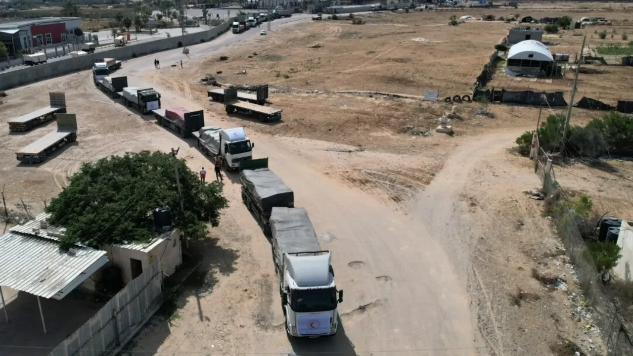 ABD Kongresi'nden bir heyet, Refah Sınır Kapısı’ndaki yardım depolarını inceledi