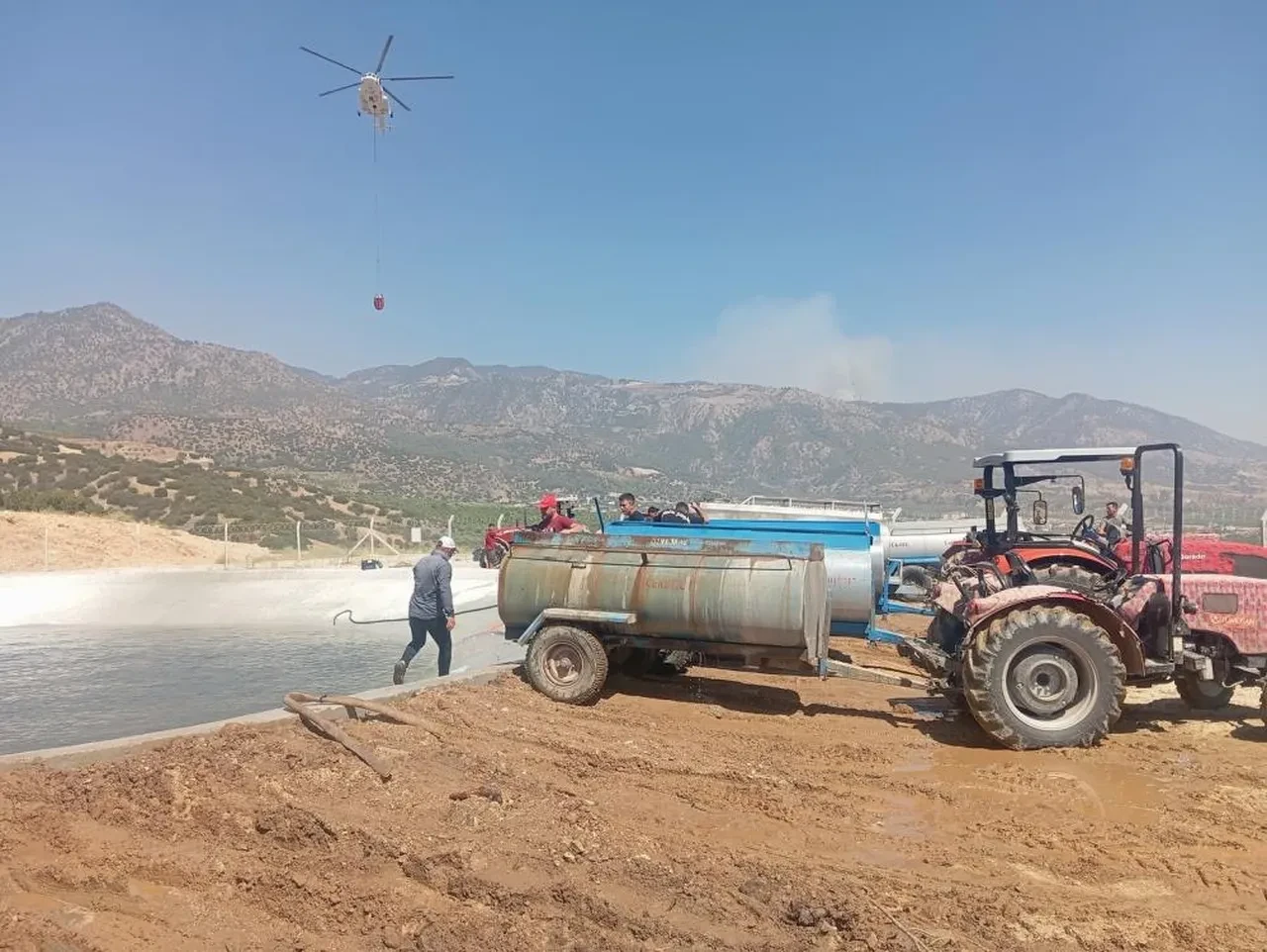 Denizli'de başlayan yangın Aydın'a sıçradı! Alevler büyüyor