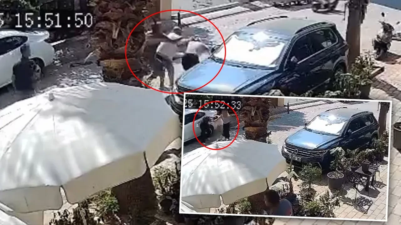 Esnafın anlaşmazlığı kavgaya dönüştü! Sokak ortasında saç saça baş başa birbirlerine girdiler