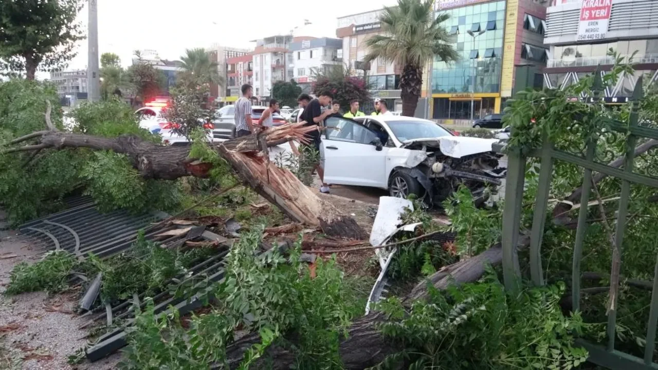 Antalya'da feci kaza! Ortalık savaş alanına döndü, kimsenin burnu bile kanamadı 