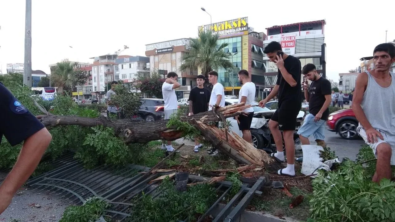 Antalya'da feci kaza! Ortalık savaş alanına döndü, kimsenin burnu bile kanamadı