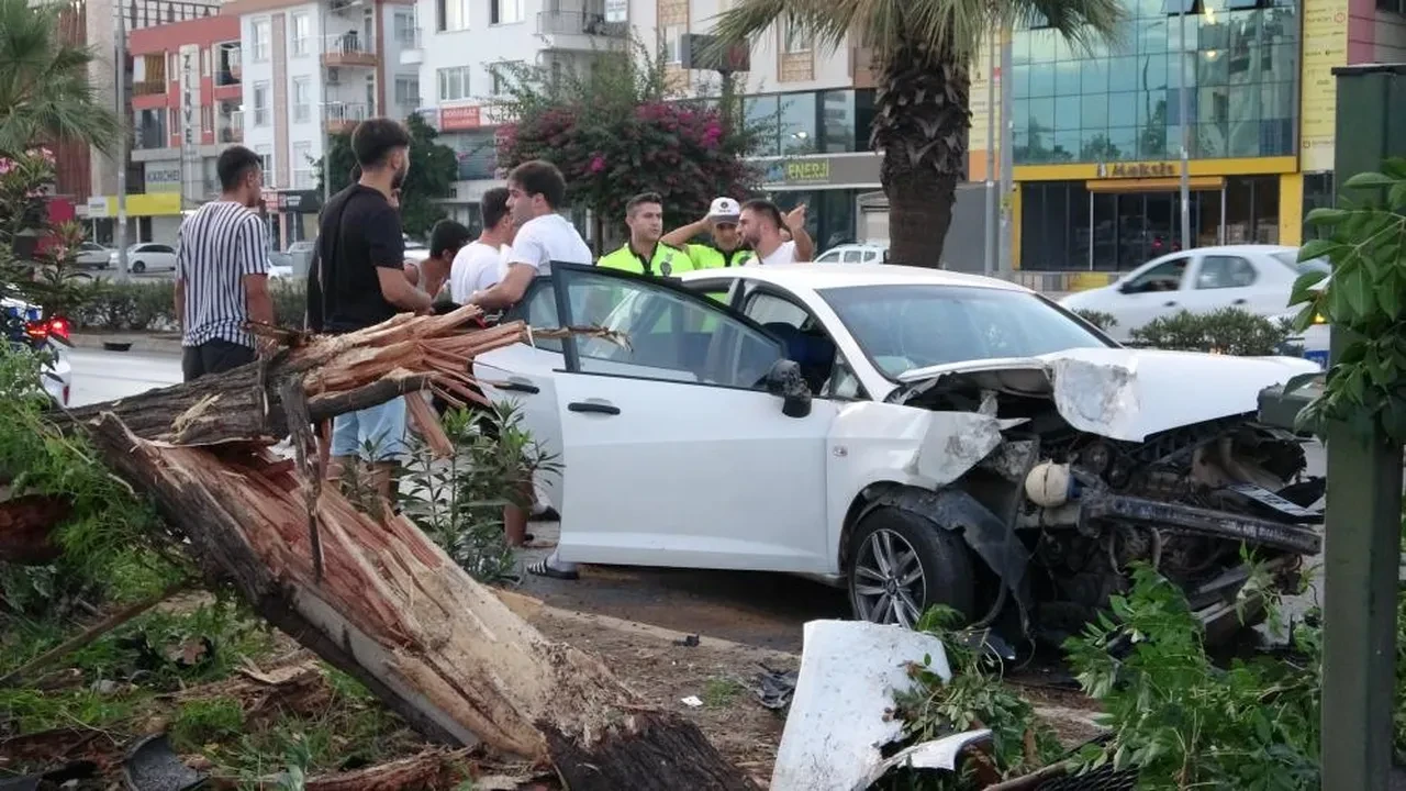 Antalya'da feci kaza! Ortalık savaş alanına döndü, kimsenin burnu bile kanamadı
