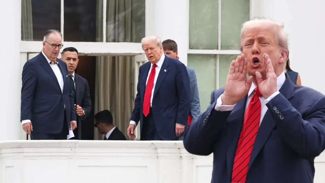 Trump Beyaz Saray'ın çatısına çıktı! 'Ne yapacaksınız?' sorusuna verdiği cevap şaşırttı