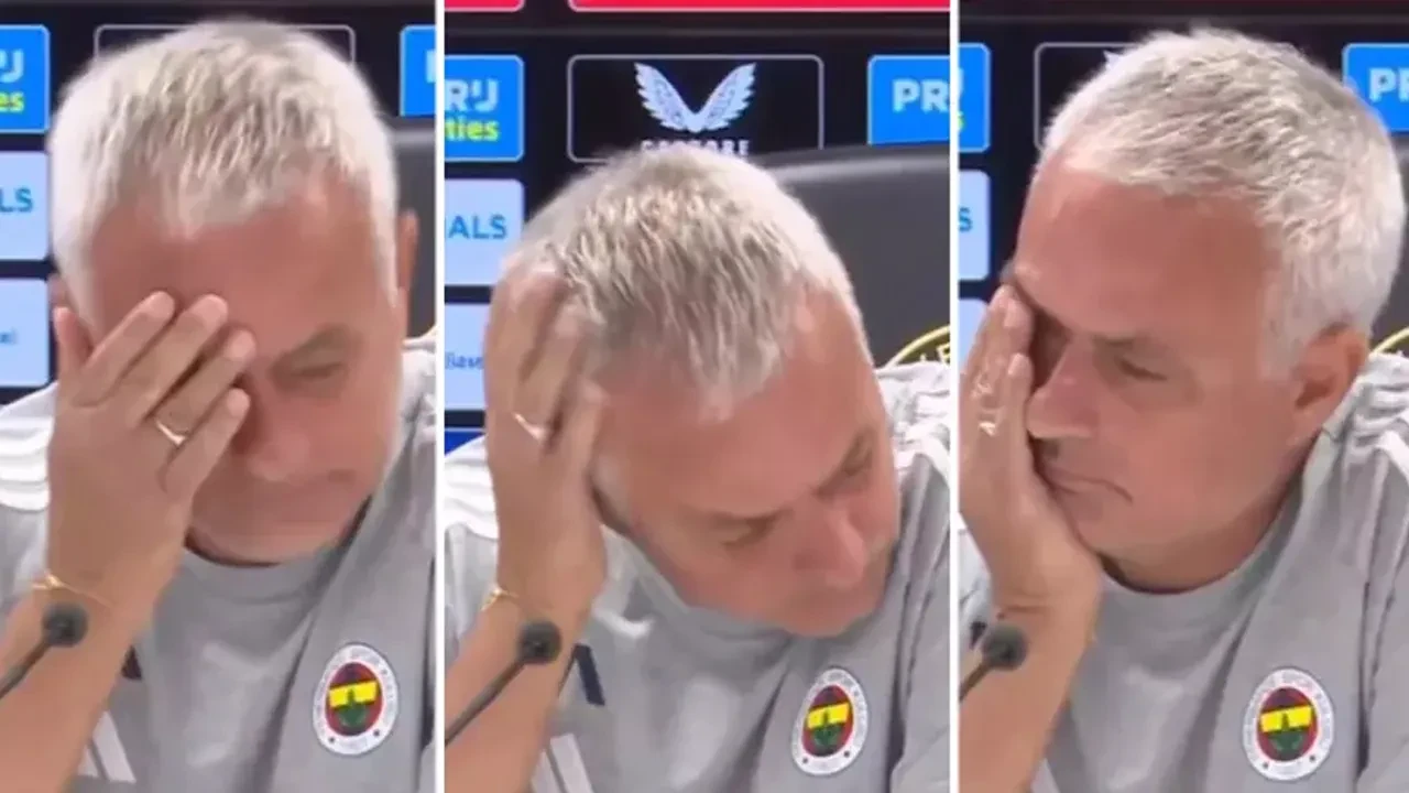 Jose Mourinho acı haberi canlı yayında aldı! Gözyaşlarını tutamadı