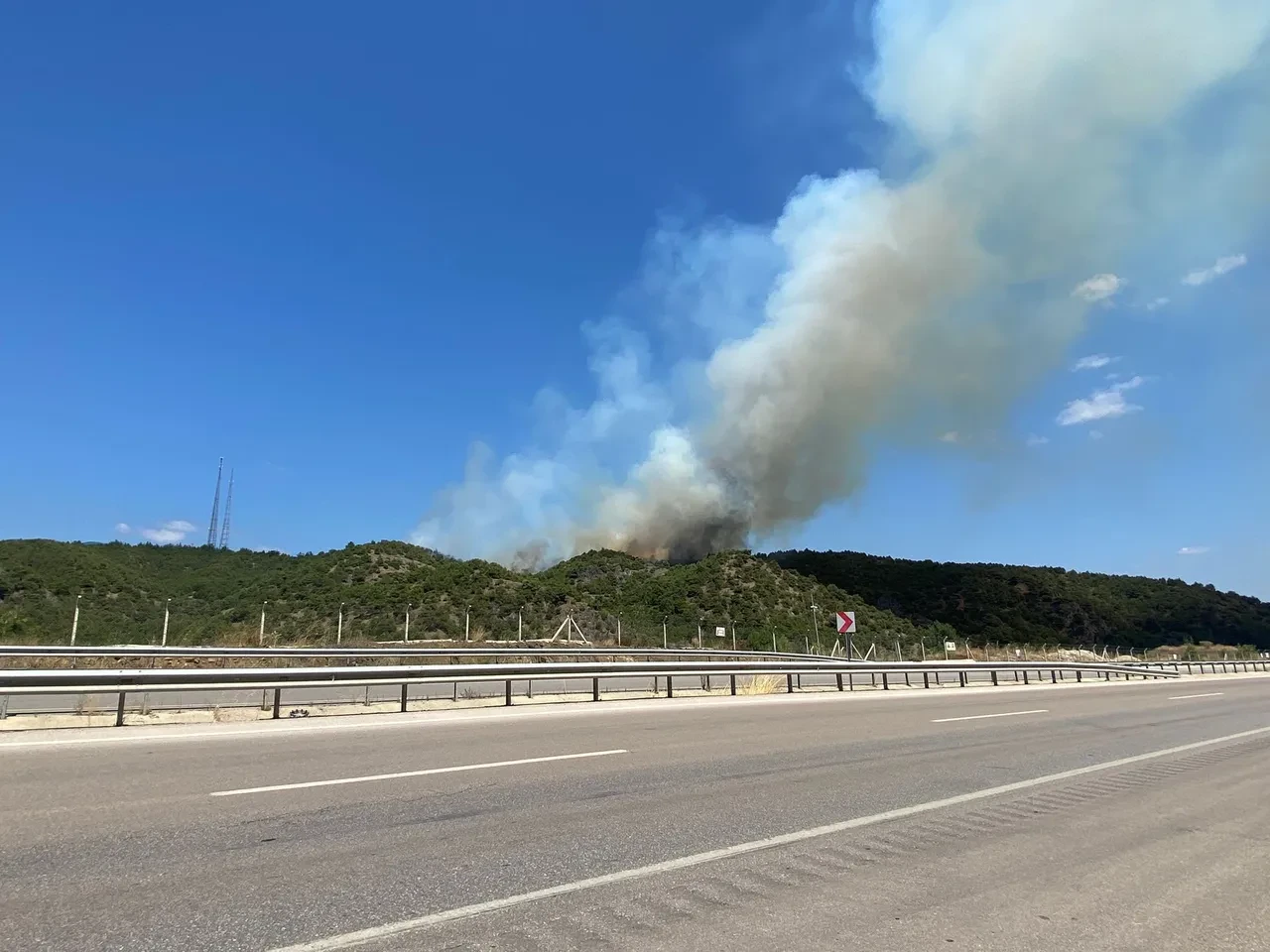 Tokat'ta orman yangını! 500 dönümlük alan zarar gördü