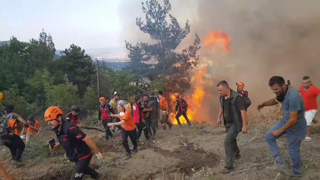 Karabük'te orman yangını! Kenti yine alevler sardı
