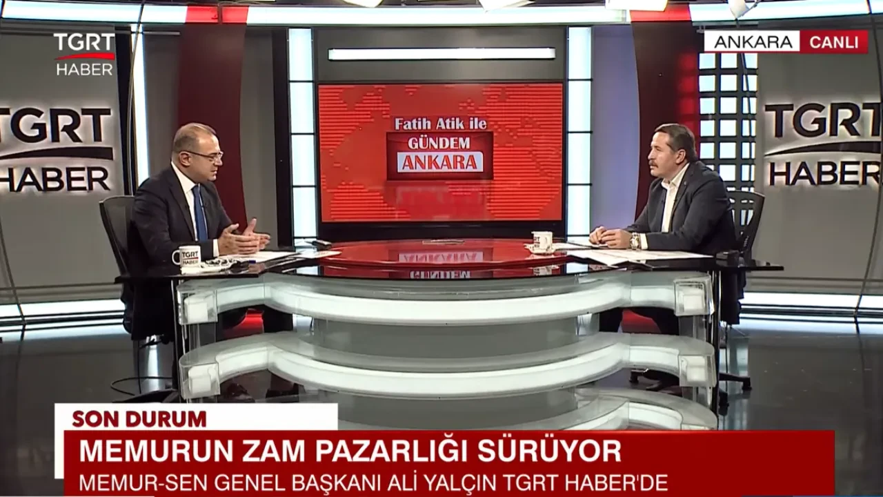 Toplu sözleşme süreci ne durumda? Memur-Sen Genel Başkanı Ali Yalçın TGRT Haber'de 