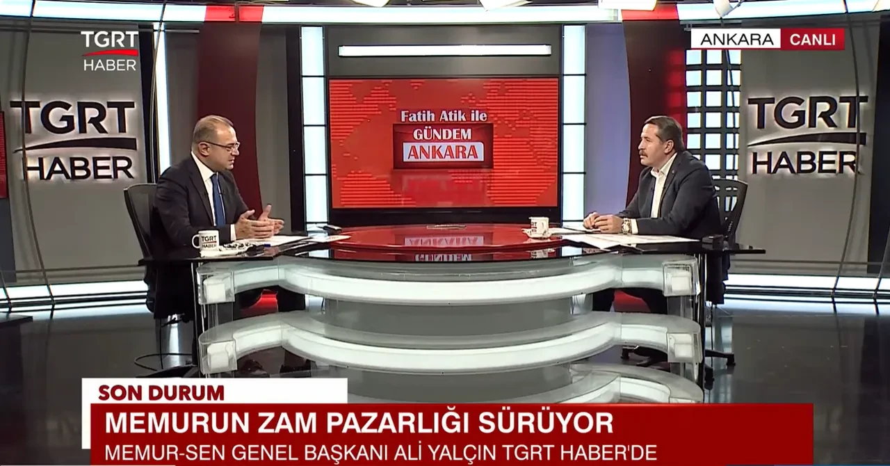 Toplu sözleşme süreci ne durumda? Memur-Sen Genel Başkanı Ali Yalçın TGRT Haber'de 
