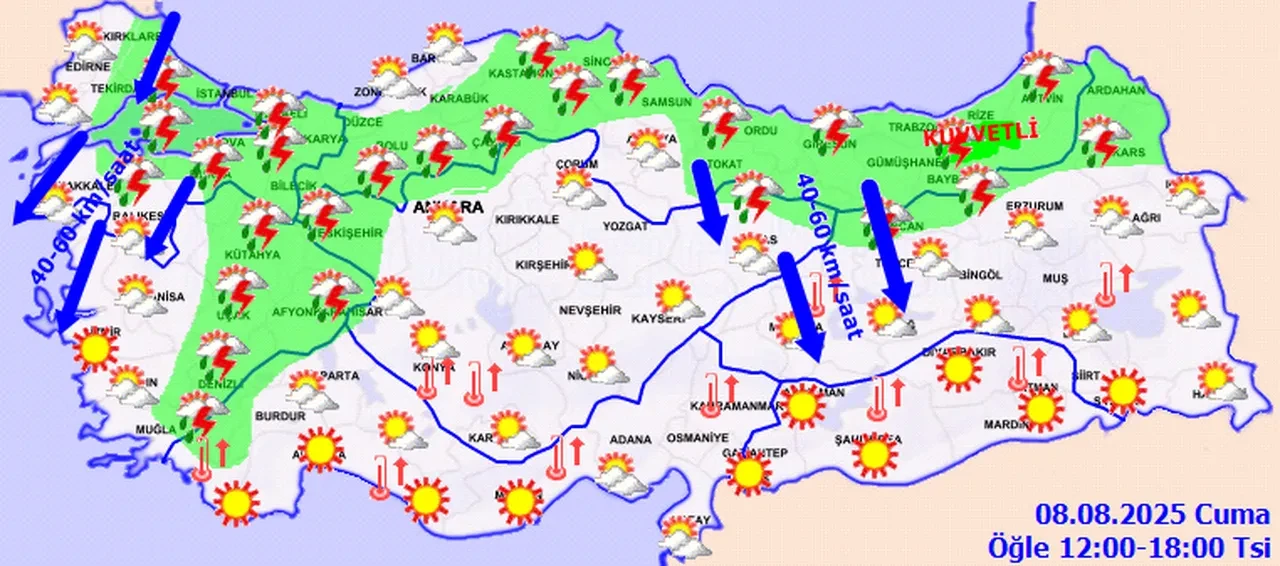 22 ilde sağanak ve kuvvetli rüzgar alarmı! Meteoroloji tek tek uyardı