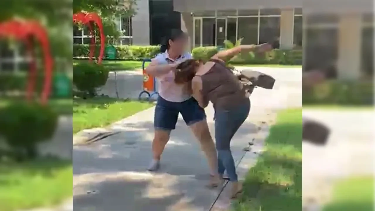 Kocasını dedektif gibi izledi, o anları kameraya kaydetti! Eşiyle beraber bastığı kadını saçından sürükledi