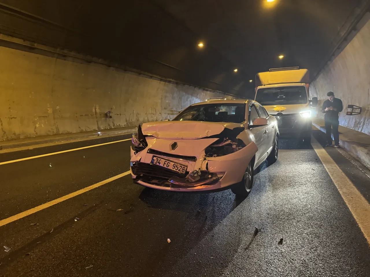 TEM'de 7 araç birbirine girdi! Yaralılar var