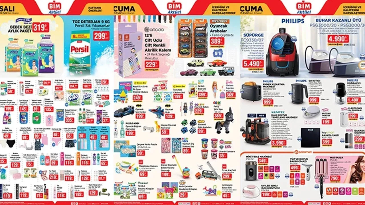 BİM eylül ayı kataloğu yayınlandı! Bu hafta hangi ürünler geliyor? İşte indirimli aktüel ürünler