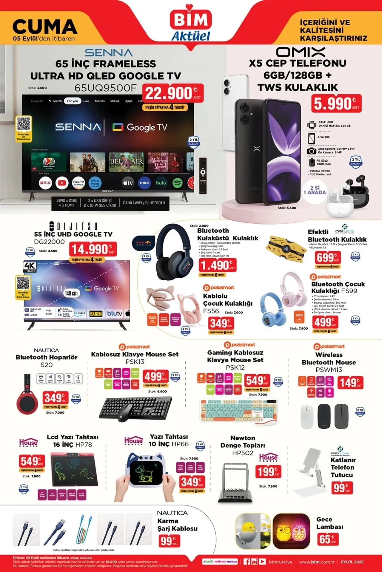 BİM eylül ayı kataloğu yayınlandı! Bu hafta hangi ürünler geliyor? İşte indirimli aktüel ürünler