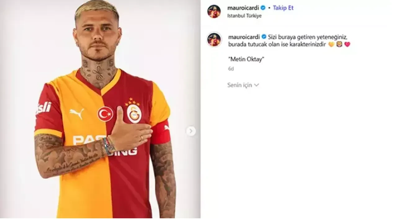 Mauro Icardi'den Kerem Aktürkoğlu'na gönderme 