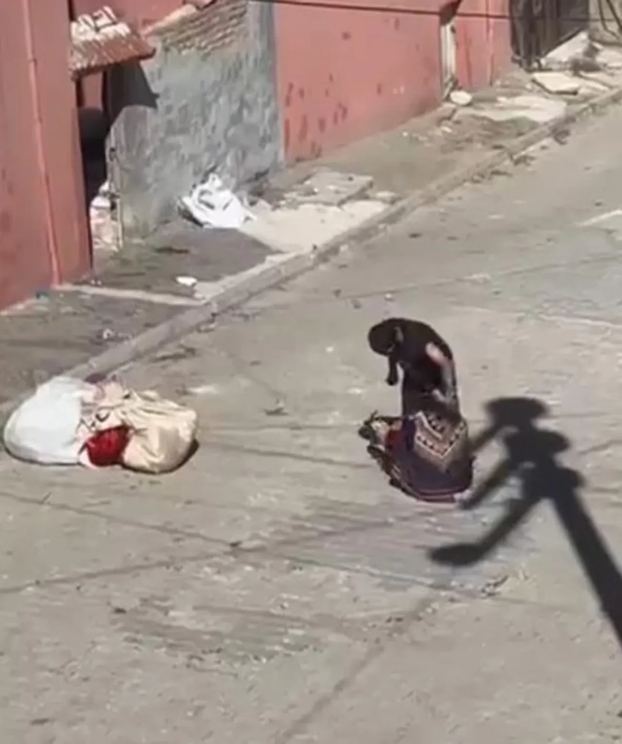 Koca dehşeti kamerada! Eşini sokak ortasında bayıltana kadar dövdü