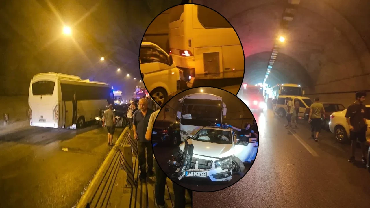 Tünelde zincirleme kaza! Araçlar birbirine girdi: Çok sayıda yaralı var 