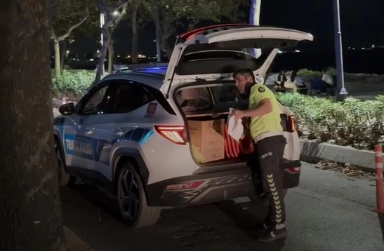 Alkollü sürücü yakalanınca sevgilisine beddua etti!