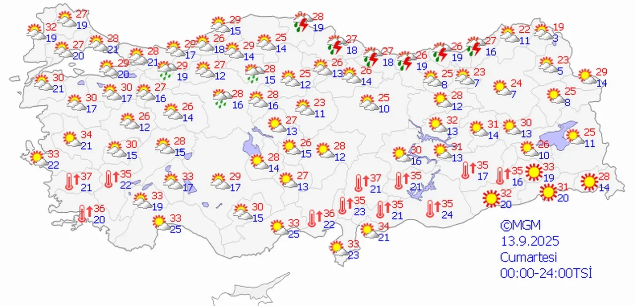 Yarın İstanbul’da yağmur var mı 13 Eylül? Geçtiğimiz hafta serin ve yağışlı geçmişti