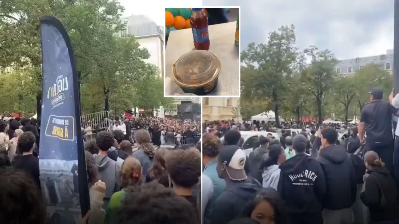 Sosyal medya fenomeni Paris'i birbirine kattı! Ücretsiz yemek dağıtma etkinliği izdihamla sonlandı