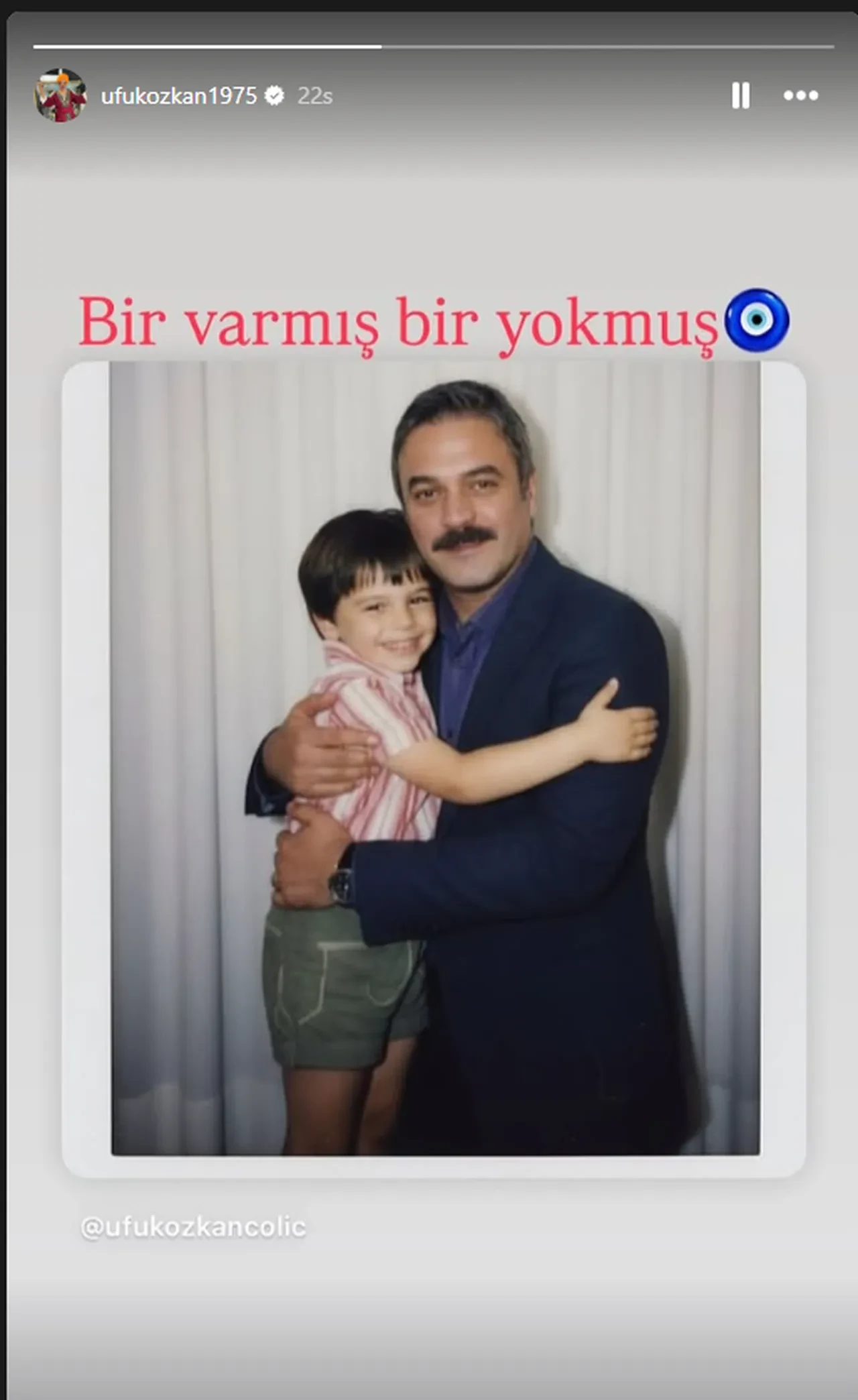 Ufuk Özkan'ın son paylaşımı ortaya çıktı! "Bir varmış bir yokmuş"