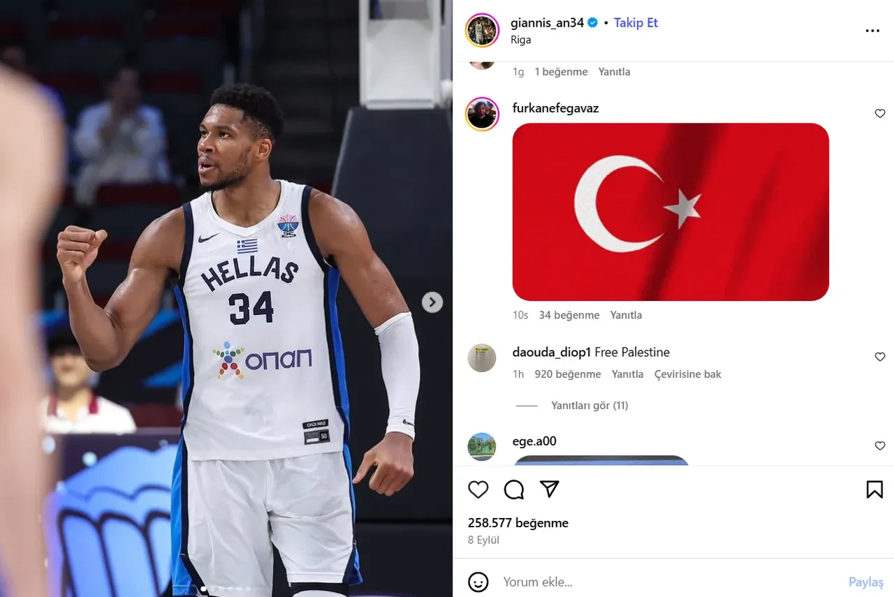 Yunan basketbolcudan Türk bayrağı için skandal sözler! Tepki çok sert oldu