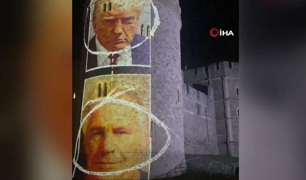 Trump, İngiltere'ye gittiğine pişman oldu! Epstein ile fotoğrafları Windsor Kalesi'ne yansıtıldı