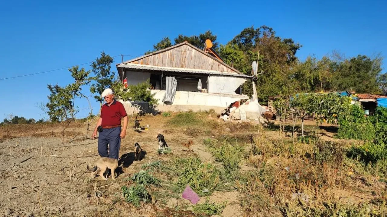 Köylülerin gözüne uyku girmiyor! Ev ikiye bölündü