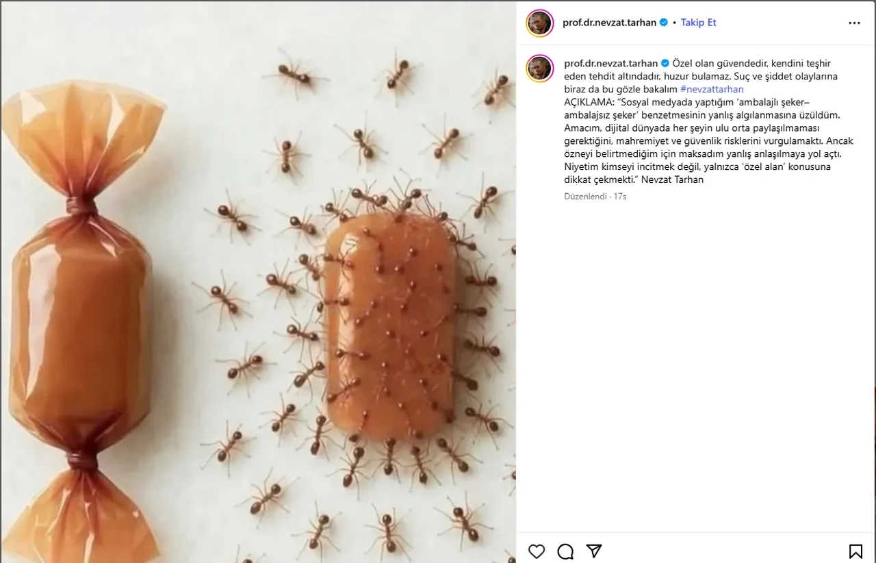 Nevzat Tarhan paylaştı, ortalık karıştı! Açıklama anında geldi