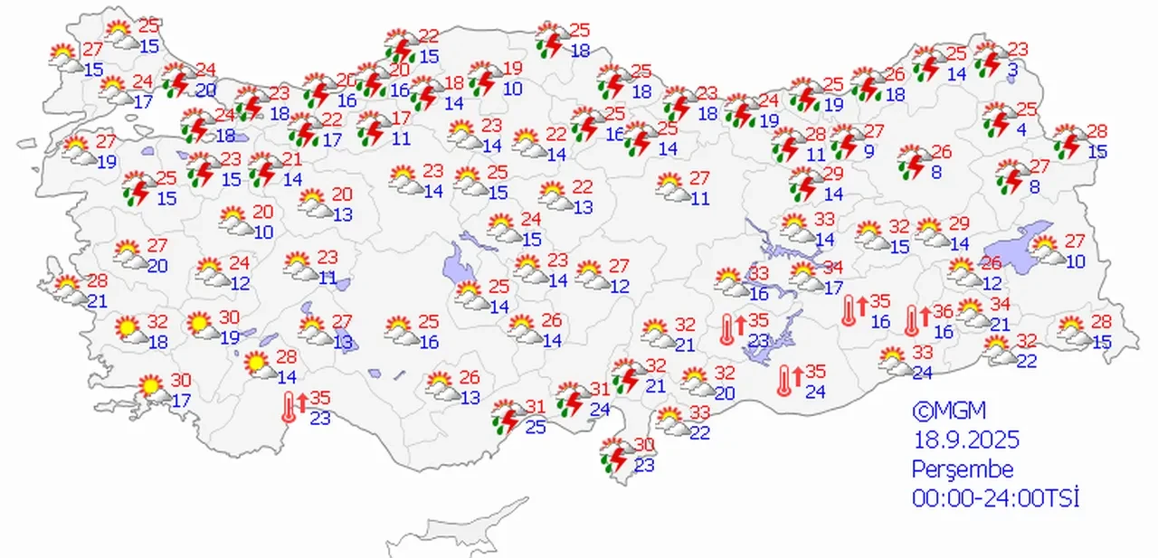 Sağanak ve soğuk kapıda! Meteoroloji sarı kodla uyardı: Sel, su baskını ve fırtınaya dikkat