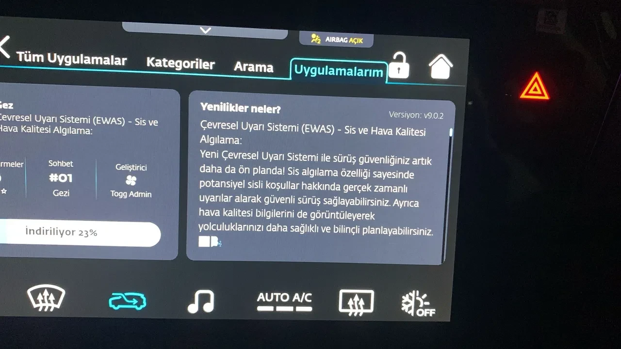 TOGG navigasyon uygulaması Gez'i güncelledi: Sürücülere yeni özellikler