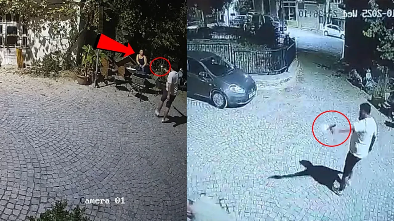Korkunç cinayetin görüntüleri ortaya çıktı! Gözünü kırpmadan iki kişiyi kurşun yağmuruna tuttu