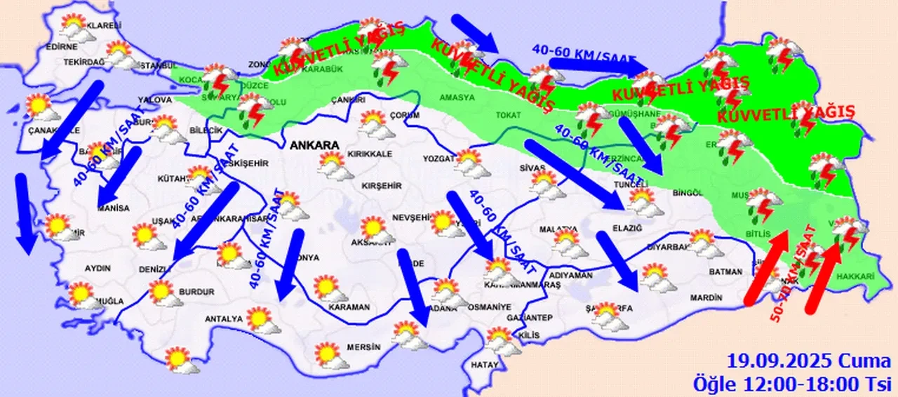 Meteoroloji'den 13 il için sarı kod! Şiddetli sağanak ve fırtına vuracak