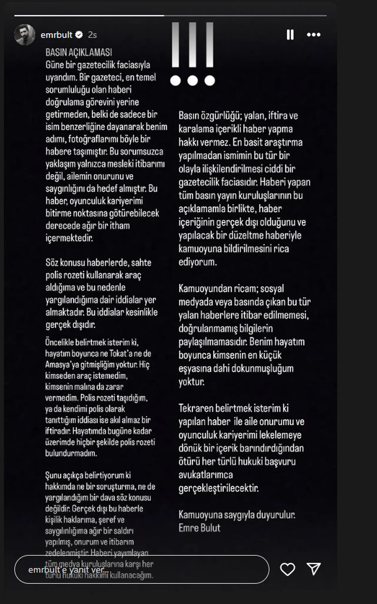 Oyuncu Emre Bulut küplere bindi! İsim benzerliği başını yaktı 