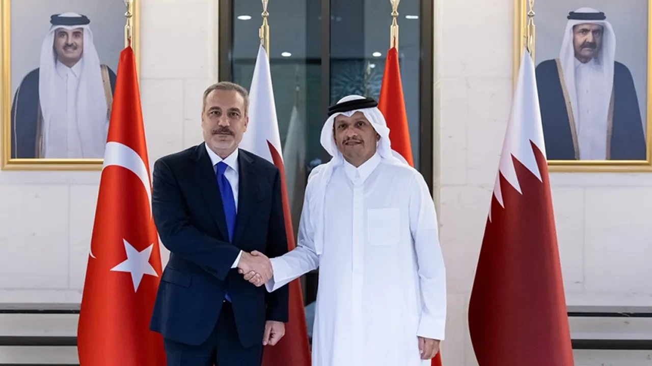 Bakan Fidan'dan Katar ile Filistin görüşmesi