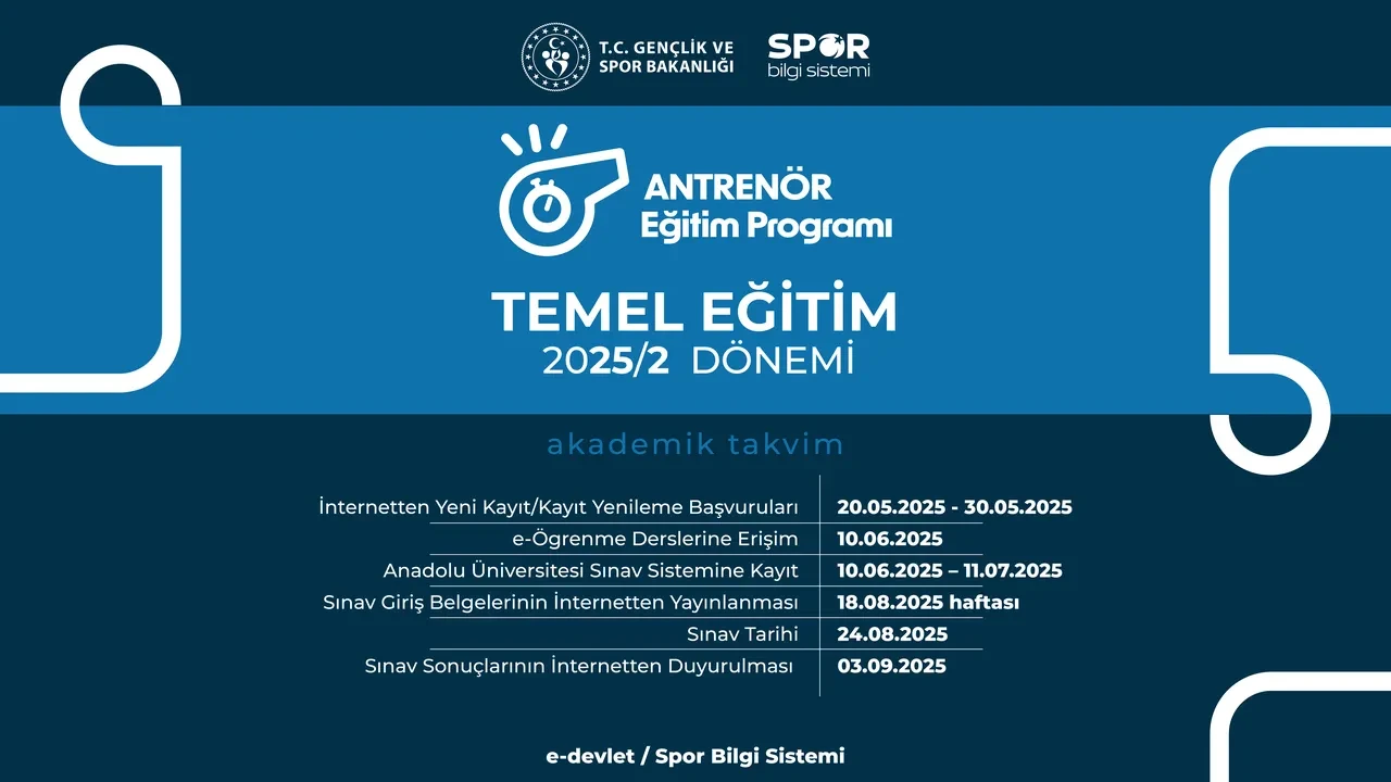 Temel eğitim antrenörlük sınav sonuçları ne zaman açıklanacak 2025?