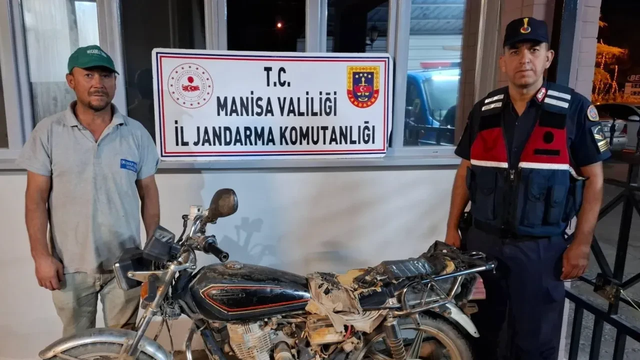 5 yıldır aranan çalıntı motosiklet Salihli’de bulundu