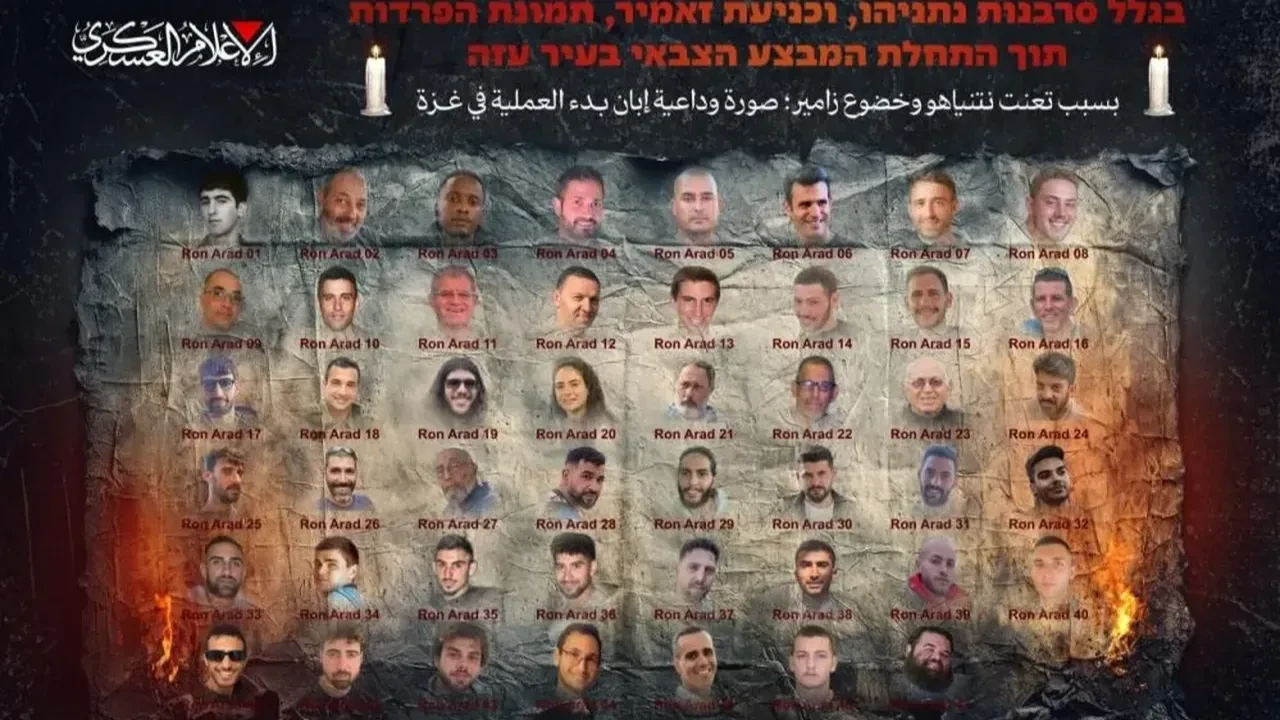 Hamas, 47 esirin fotoğrafını yayınlayarak İsrail'i uyardı