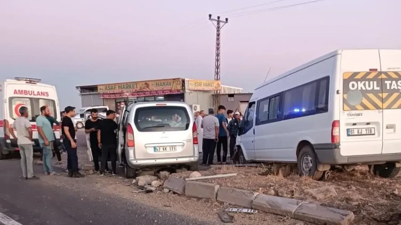 Mardin’de zincirleme trafik kazasında 9 kişi yaralandı